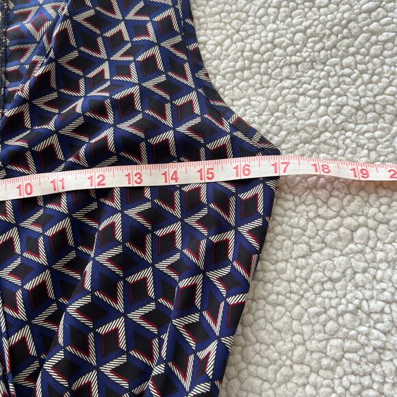 Mitto Shop Navy Geo Print Jumper Medium - Picture 12 of 16